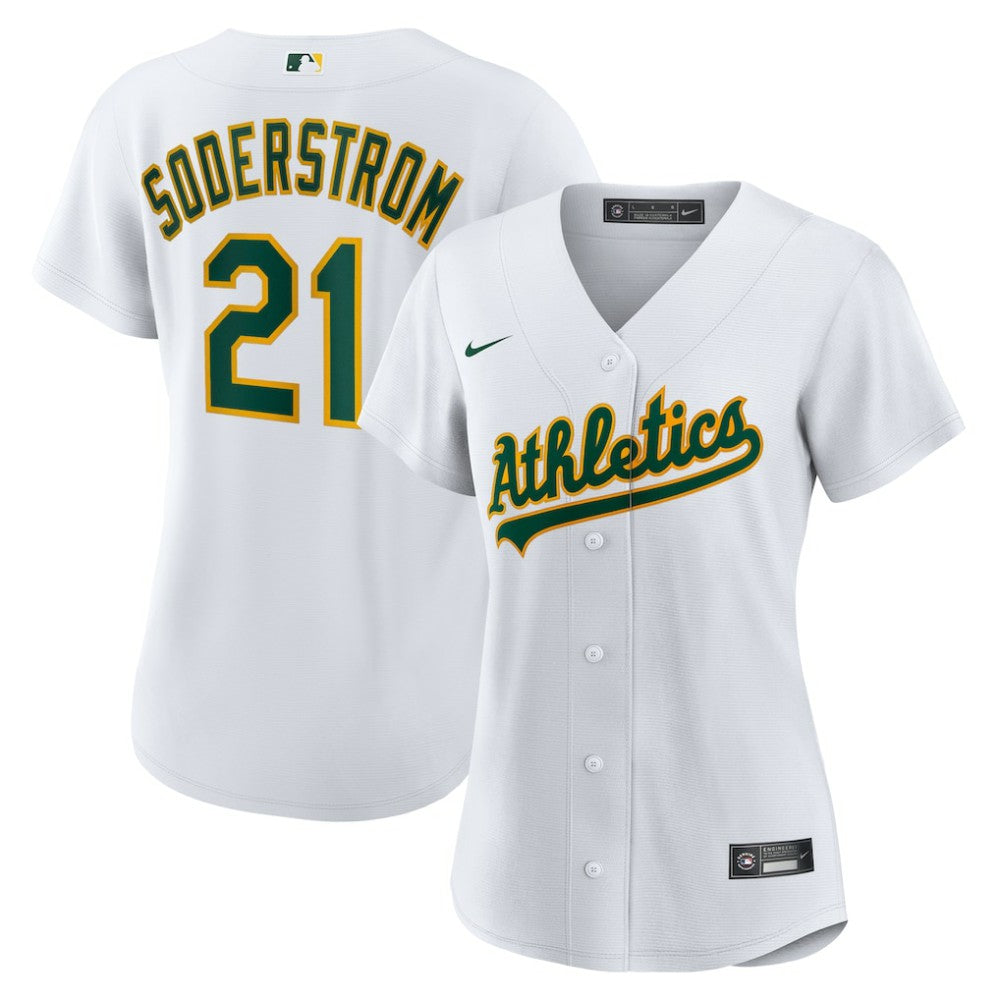 Tyler Soderstrom Athletics Women's Home Replica Jersey - White | Nike