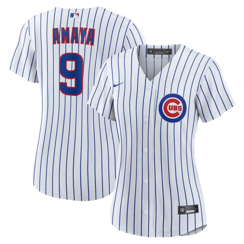 Miguel Amaya Chicago Cubs Women's Home Replica Jersey - White | Nike