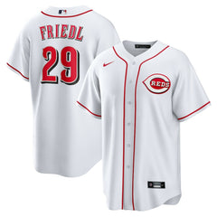 TJ Friedl Cincinnati Reds Home Replica Jersey - White | Nike