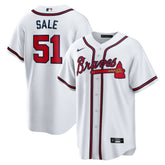 Chris Sale Atlanta Braves Home Replica Jersey - White | Nike