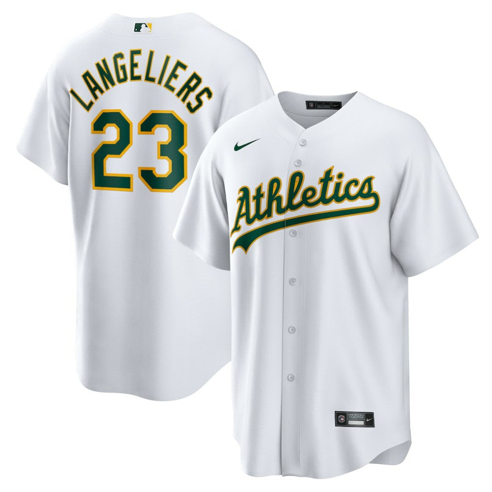 Shea Langeliers Athletics Home Replica Jersey - White | Nike