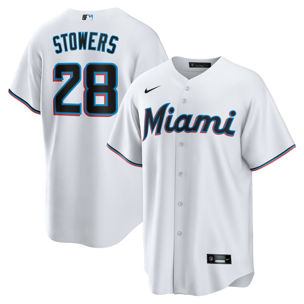 Kyle Stowers Miami Marlins Home Replica Jersey - White | Nike