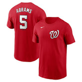 CJ Abrams Washington Nationals Fuse Name & Number T-Shirt - Red | Nike