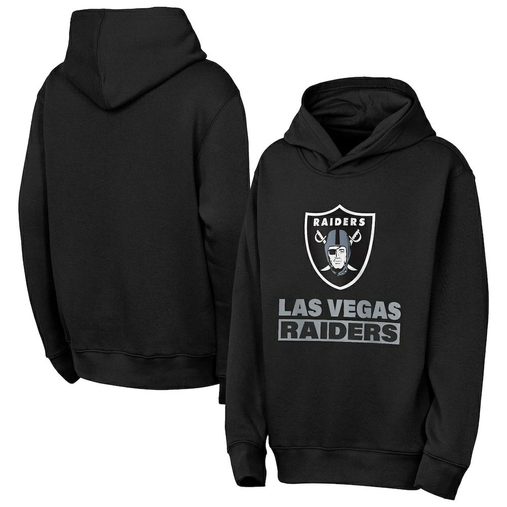 NFL Las Vegas Raiders Outerstuff Youth Back to Basics Hoodie