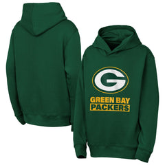 NFL Green Bay Packers Outerstuff Youth Back to Basics Hoodie