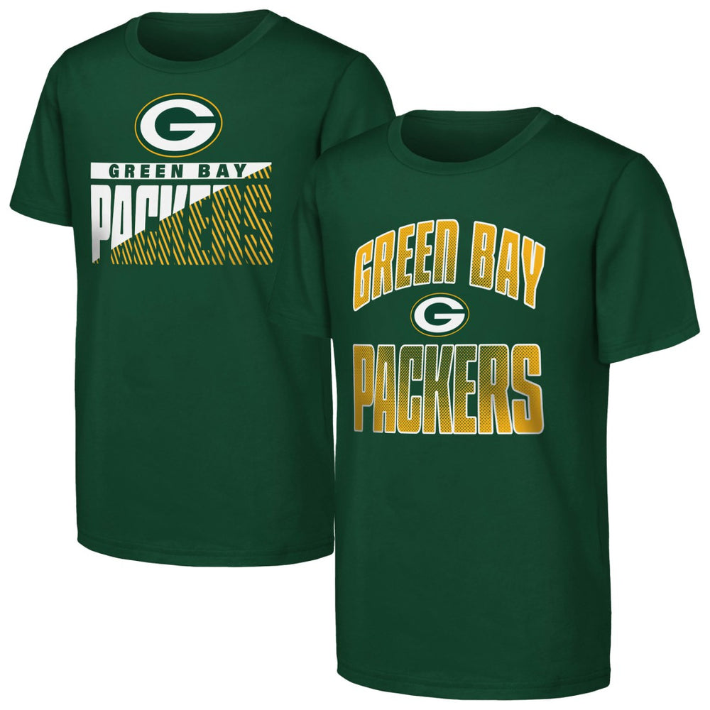 NFL Green Bay Packers Outerstuff Youth Never Quit 2-Pack T-Shirt Set
