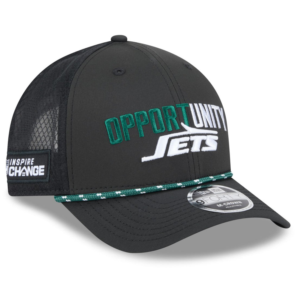 NFL New York Jets 2025 Inspire Change 9FORTY M-Crown Adjustable Hat