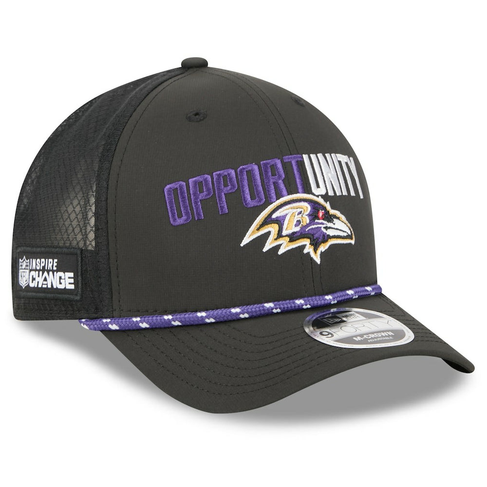 NFL Baltimore Ravens 2025 Inspire Change 9FORTY M-Crown Adjustable Hat