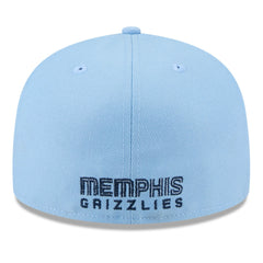 Memphis Grizzlies 2025 NBA Tip Off Split Panel 59FIFTY Fitted Hat - White/Light Blue | New Era shop