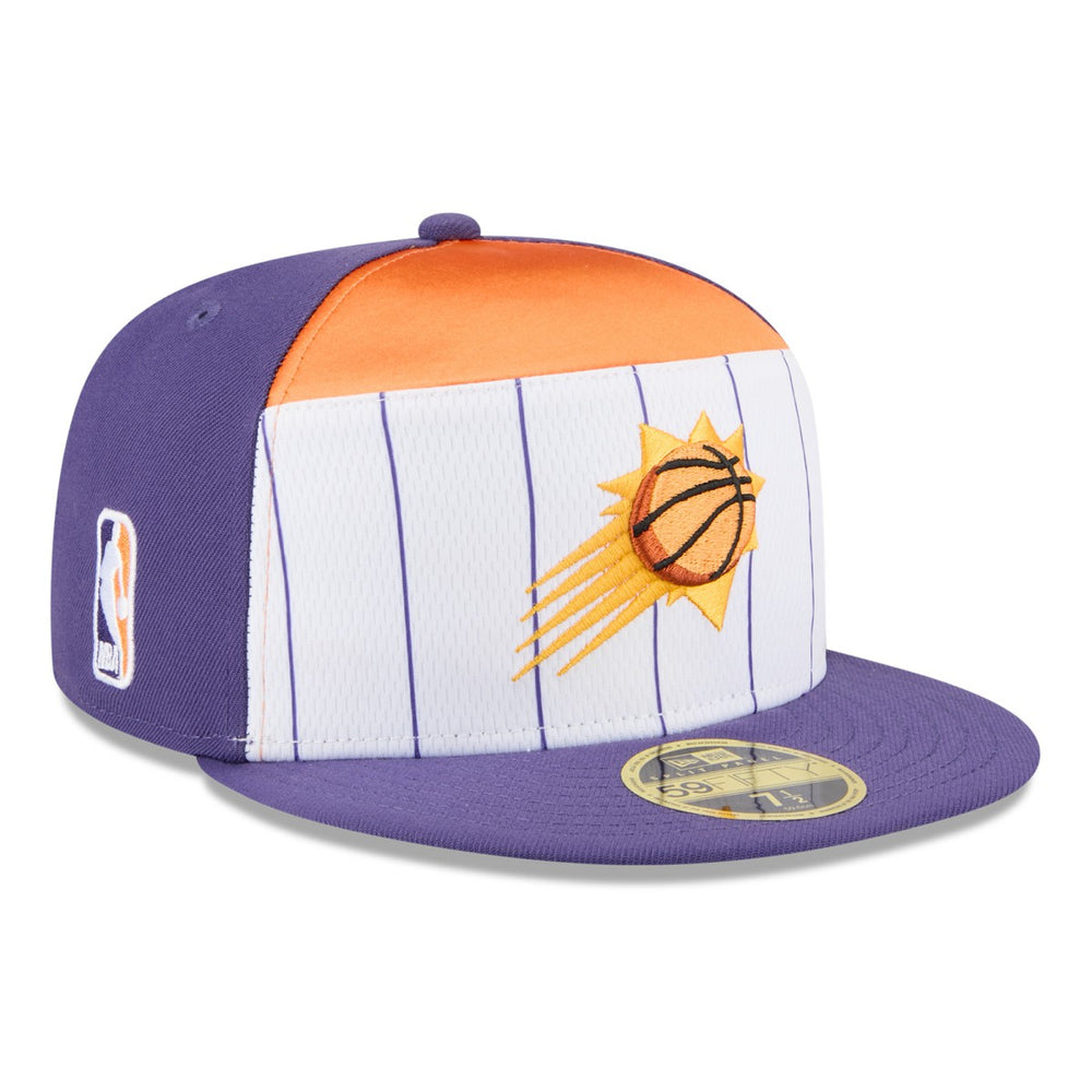 Phoenix Suns 2025 NBA Tip Off Split Panel 59FIFTY Fitted Hat - White/Purple | New Era discount