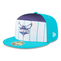 Charlotte Hornets 2025 NBA Tip Off Split Panel 59FIFTY Fitted Hat - White/Teal | New Era online