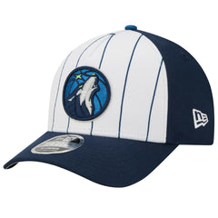 Minnesota Timberwolves 2025 NBA Tip Off M-Crown A-Frame 9FORTY Adjustable Hat - White/Navy | New Era cheap