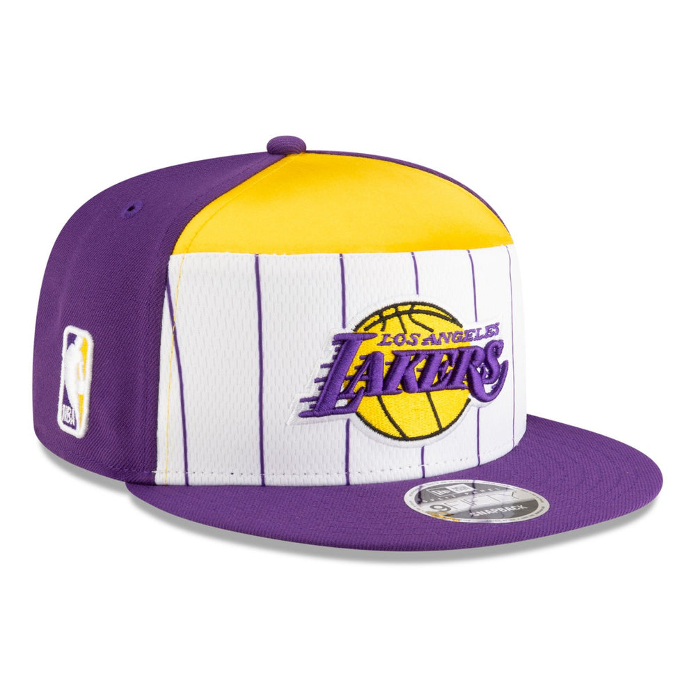 Los Angeles Lakers 2025 NBA Tip Off Split Panel 9FIFTY Snapback Hat - White/Purple | New Era for sale