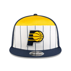 Indiana Pacers 2025 NBA Tip Off Split Panel 9FIFTY Snapback Hat - White/Navy | New Era shop