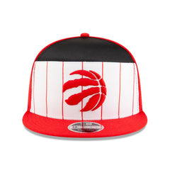 Toronto Raptors 2025 NBA Tip Off Split Panel 9FIFTY Snapback Hat - White/Red | New Era sale