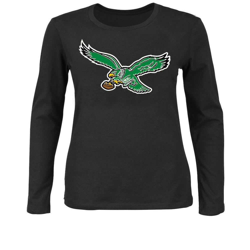 NFL Philadelphia Eagles Women's Plus Size Scoop Neck Long Sleeve T-Shirt