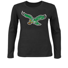 NFL Philadelphia Eagles Women's Plus Size Scoop Neck Long Sleeve T-Shirt