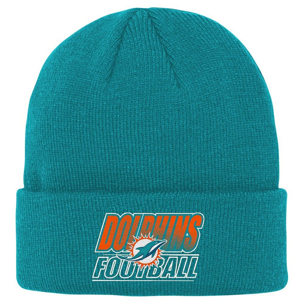NFL Miami Dolphins Outerstuff Youth Team Gradient Cuffed Knit Hat