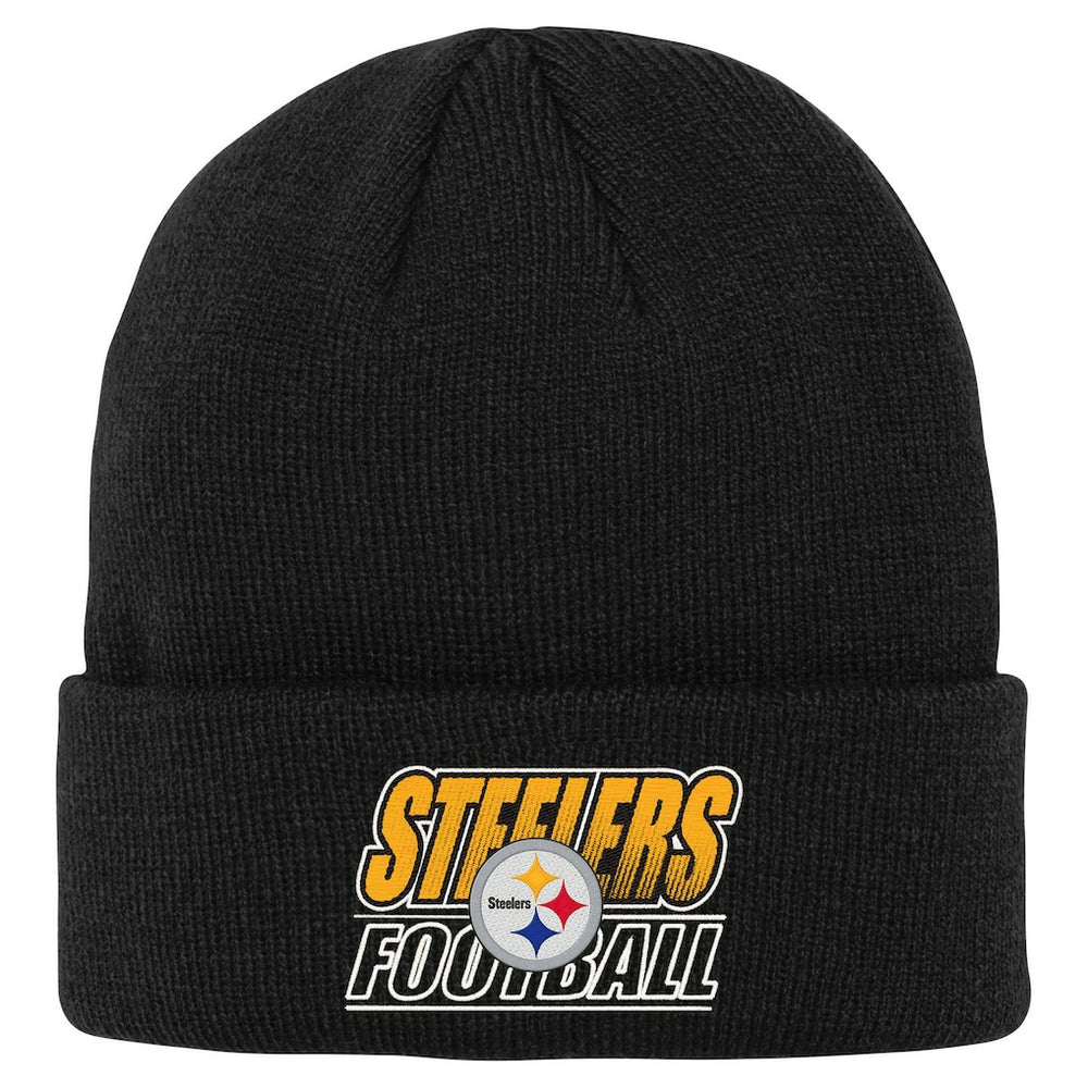 NFL Pittsburgh Steelers Outerstuff Youth Team Gradient Cuffed Knit Hat
