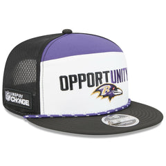 NFL Baltimore Ravens 2025 Inspire Change Split Panel 9FIFTY Snapback Hat