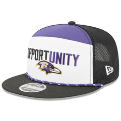 NFL Baltimore Ravens 2025 Inspire Change Split Panel 9FIFTY Snapback Hat
