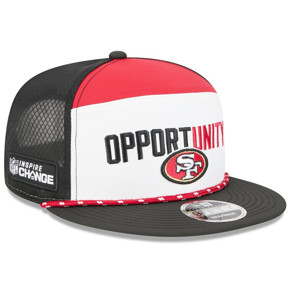 NFL San Francisco 49ers 2025 Inspire Change Split Panel 9FIFTY Snapback Hat