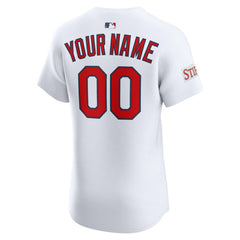 St. Louis Cardinals Home Elite Sponsor Patch Custom Jersey - White | Nike