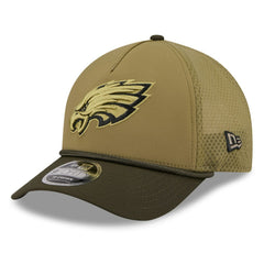 NFL Philadelphia Eagles Youth 2025 Salute to Service 9FORTY A-Frame Adjustable Hat