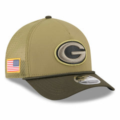 NFL Green Bay Packers Youth 2025 Salute to Service 9FORTY A-Frame Adjustable Hat