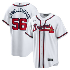 Spencer Schwellenbach Atlanta Braves Home Replica Jersey - White | Nike