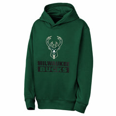 Milwaukee Bucks Outerstuff Youth Back To The Basics Hoodie - Hunter Green discount