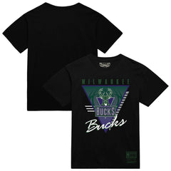 Milwaukee Bucks Worldwide Collection Tri-Logo T-Shirt - Black | Mitchell & Ness on sale