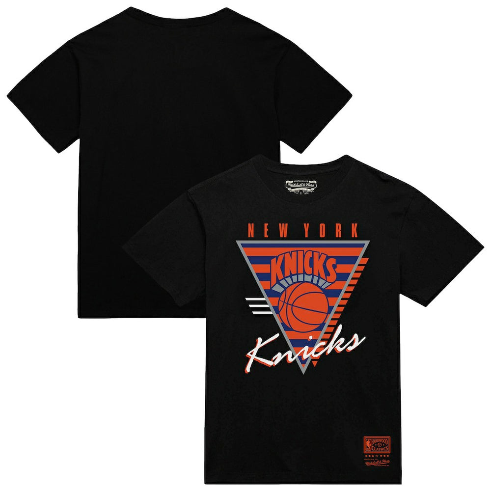 New York Knicks Worldwide Collection Tri-Logo T-Shirt - Black | Mitchell & Ness sale