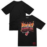 Miami Heat Worldwide Collection Glow Up T-Shirt - Black | Mitchell & Ness discount