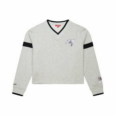 NFL Tampa Bay Buccaneers Women's Cropped V-Neck Sweatshirt