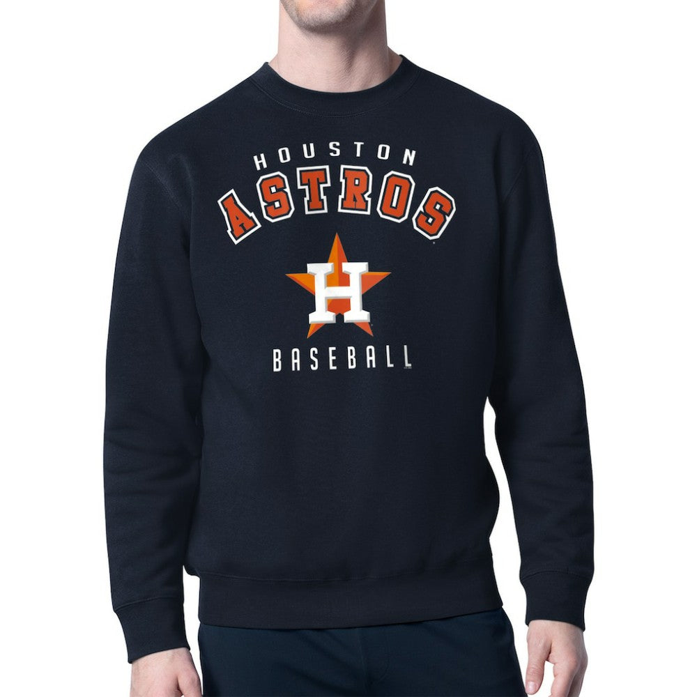 Houston Astros Starter Team Logo Fleece Pullover Sweatshirt - Navy