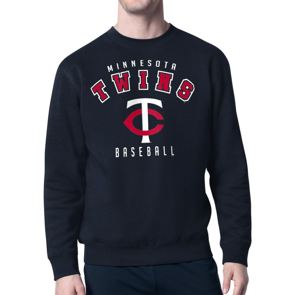 Minnesota Twins Starter Team Logo Fleece Pullover Sweatshirt - Navy
