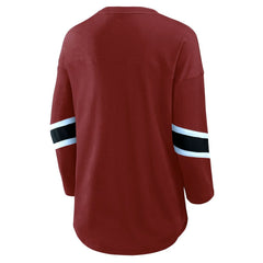 NFL Washington Commanders Women's Plus Size Redzone 3/4-Sleeve Scoop Neck T-Shirt