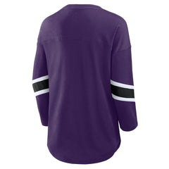 NFL Baltimore Ravens Women's Plus Size Redzone 3/4-Sleeve Scoop Neck T-Shirt