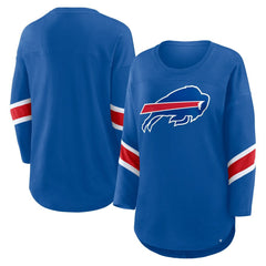 NFL Buffalo Bills Women's Plus Size Redzone 3/4-Sleeve Scoop Neck T-Shirt
