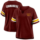 NFL Washington Commanders Women's Plus Size Redzone Notch Neck T-Shirt