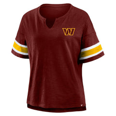 NFL Washington Commanders Women's Plus Size Redzone Notch Neck T-Shirt
