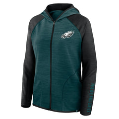 NFL Philadelphia Eagles Women's Plus Size End Around Pass Full-Zip Hoodie