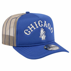 Chicago Cubs Vintage Arched Foam Front 9FIFTY A-Frame Adjustable Trucker Hat - Royal | New Era