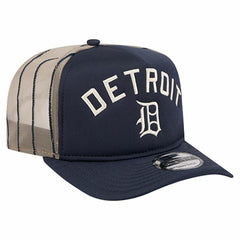 Detroit Tigers Vintage Arched Foam Front 9FIFTY A-Frame Adjustable Trucker Hat - Navy | New Era
