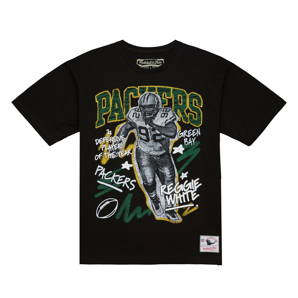 NFL Green Bay Packers Reggie White Chalked Up Player Graphic T-Shirt