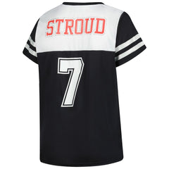 NFL Houston Texans C.J. Stroud Women's Plus Size Bling V-Neck T-Shirt