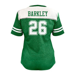 NFL Philadelphia Eagles Saquon Barkley Women's Plus Size Bling V-Neck T-Shirt
