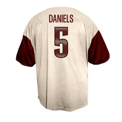 NFL Washington Commanders Jayden Daniels Big & Tall Baseball Button-Up Shirt
