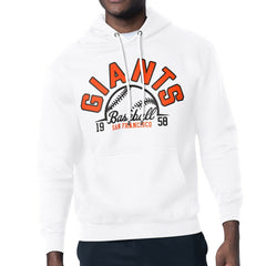 San Francisco Giants Starter Half Ball Team Graphic Pullover Hoodie - White